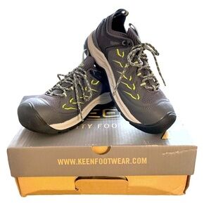 NWT KEEN Utility Flint II Sport Work Boots Carbon Fiber Toe Athletic Gray Black